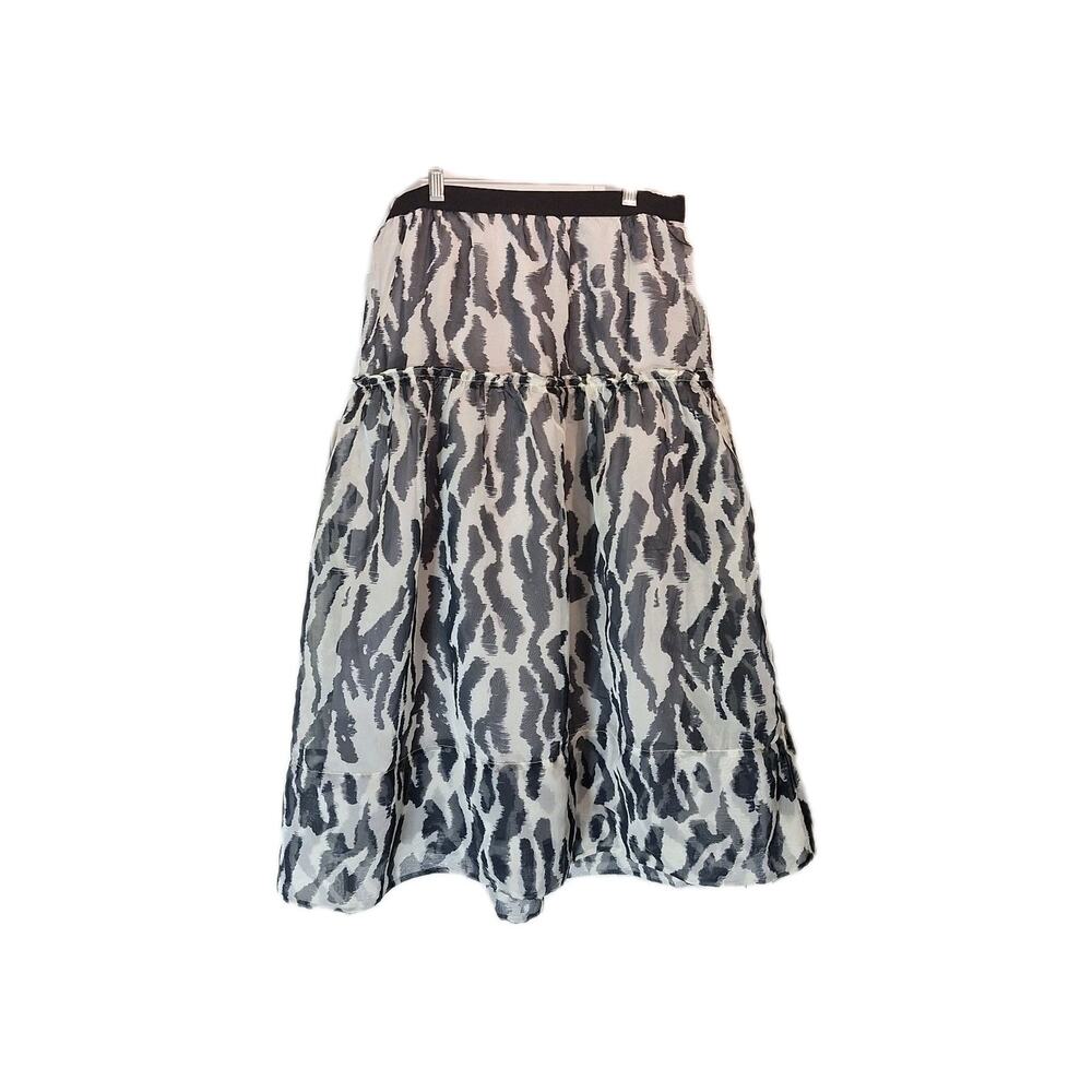Maeve Anthropologie Size S Long Whimsical Skirt Zebra Print